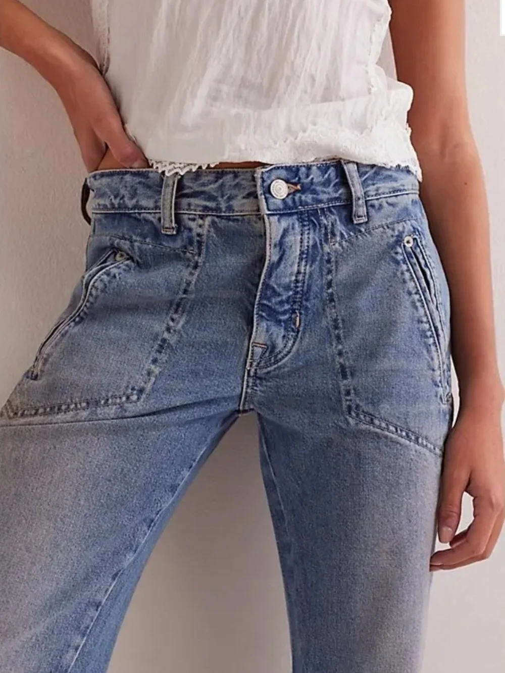 Free People We The Free Carnivale Low Rise Bootcut Jeans